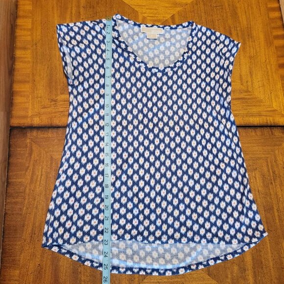 Michael Kors Red, White & Blue Printed Top - Picture 9 of 10